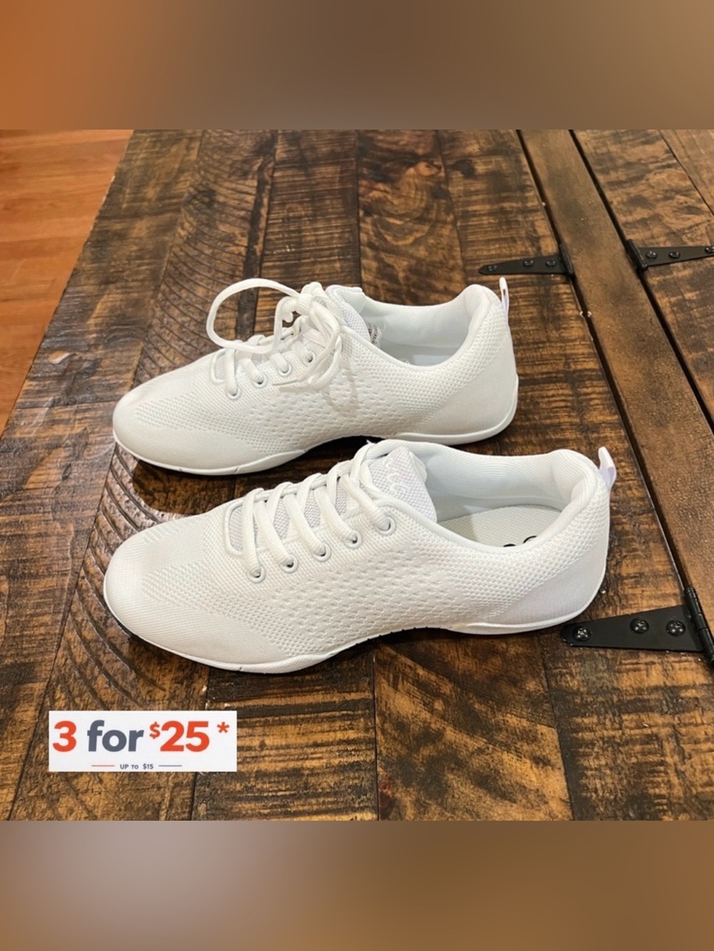Sporto Classic White cheerleader Sneakers size 8.5
